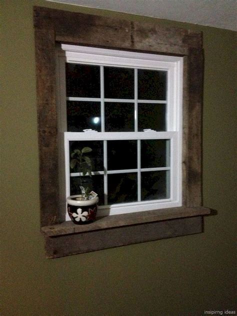 rustic wooden window trim